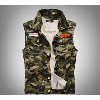 Pánská větrovka Pánská maskáčová vesta F1193 maskáčová S