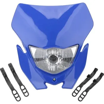 Přední maska se světlem na motocykl N70 modrá