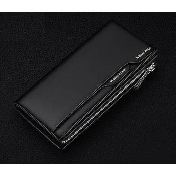 Peněženka Pánská kožená peněženka velká M650 černá 2