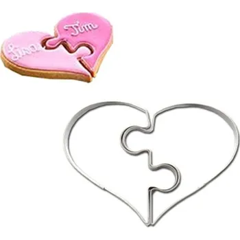 Puzzle Vykrajovátko srdcové puzzle