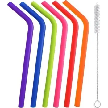 Znovupoužitelná brčka s čistícím kartáčkem 10 mm 6 ks 2