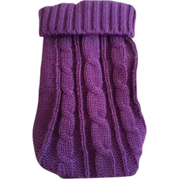 Obleček pro psa Psí svetr 1 - 2 kg Pletený svetr pro malé psy Hřejivý a pohodlný obleček pro štěňata Zimní a podzimní ochrana proti chladu Stylové psí oblečení fialová