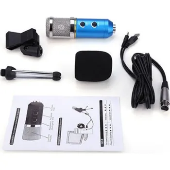 Mikrofon Profesionální kapesní mikrofon J1578 modrá