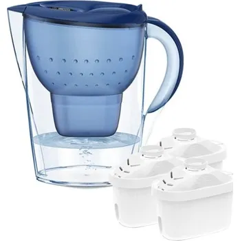 Konvice na čaj Filtrační konvice se 3 filtry 3,5 l Čistička vody s alkalickým aktivním uhlím a časovačem 26 x 135 x 26 cm Teplota vody: 4-38°C modrá