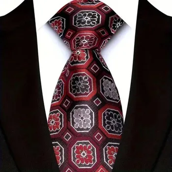 Kravata Luxusní pánská kravata se vzory 145 x 8 cm Elegantní formální doplněk Stylová kravata pro muže Kvalitní materiál Ideální pro společenské události