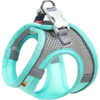 Obojek pro psa Reflexní postroj pro malé psy Prodyšná vesta pro domácí mazlíčky Kšíry odolné proti útěku Nastavitelný postroj pro psy 2,5 - 4 kg modrá