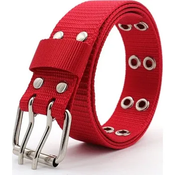 Opasek Látkový pásek L437 červená 120 cm