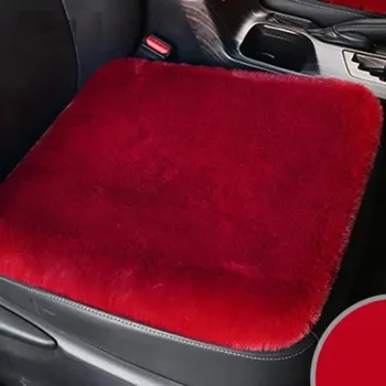 Potah sedadla Polštář na autosedačku Plyšový polštář na sedačku do auta Teplý potah na autosedačku červená