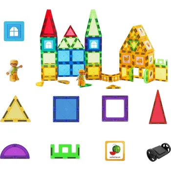 ostatní stavebnice Magnetická vzdělávací stavebnice 101 ks
