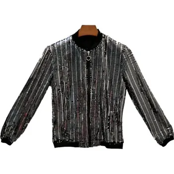 Pánská větrovka Pánská bunda s flitry A2996 L