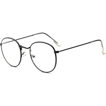 Sluneční brýle Retro oválné nedioptrické brýle černá