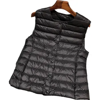 Dámská vesta na knoflíky černá XL