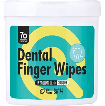 Kosmetika pro psa Čistící ubrousky na zuby pro psy a kočky Čistící tampónky na zuby pro domácí mazlíčky 50 ks