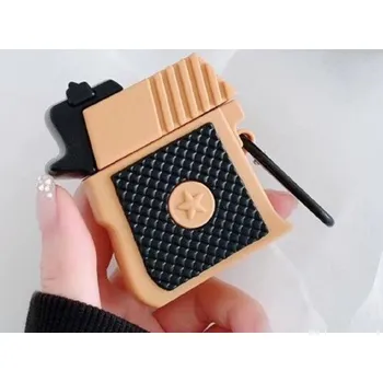 Příslušenství pro sluchátka Obal na pouzdro na Apple Airpods 1 / 2 K2307 hnědá