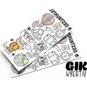 Tetování GIK Kreativ Dočasné tetování - cestovatel 2