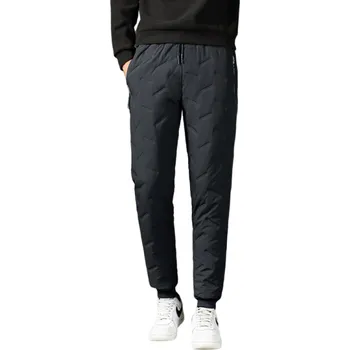 Pánské kalhoty Pánské zimní kalhoty šedá XS