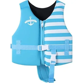 Plovací vesta Dětská záchranná vesta Plovací vesta pro děti Dětská plavecká vesta s potiskem V338 modrá XXL