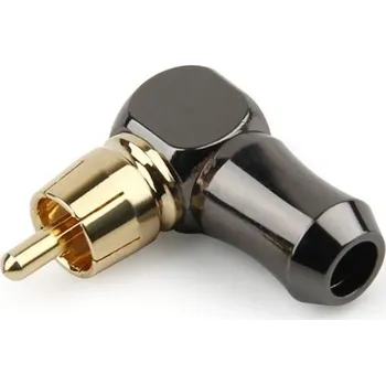 Konektor Rohová koncovka RCA samec 1 ks