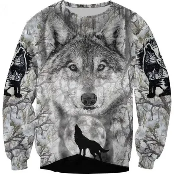 Pánská mikina Pánská mikina vlk F84 XS
