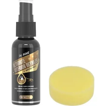 Oživovač plastů a kůže 50 ml Čistič kůže s houbičkou Péče o interiér auta Obnova plastových a kožených dílů Auto kosmetika