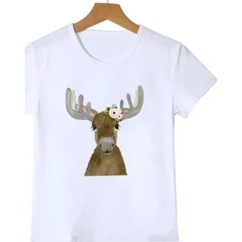 Dívčí oblečení Dívčí tričko se zvířetem J461 5 J