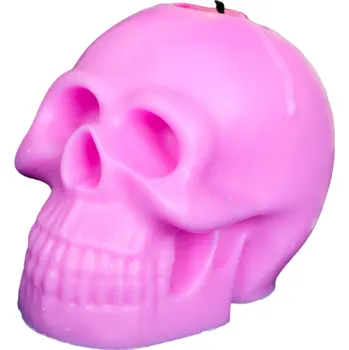 Karnevalový doplněk 3D silikonová forma na výrobu svíčky Malá forma ve tvaru lebky Dekorativní svíčka ve tvaru lidské lebky Ruční vyrábění svíček Halloweenská dekorace 5,4 x 4 cm