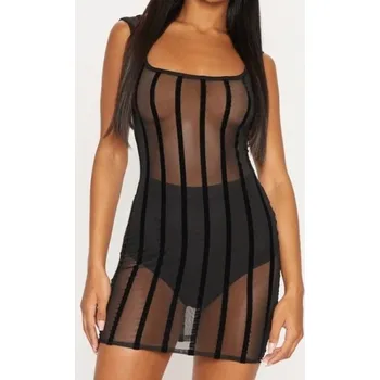 Dámské šaty Sexy průsvitné mini šaty XS