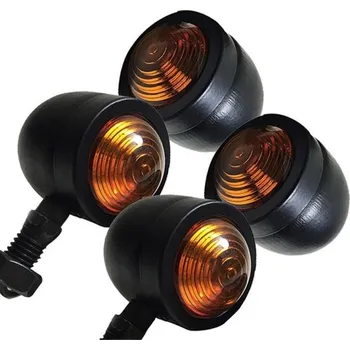 Osvětlení pro motocykl Univerzální výstražná světla na motocykl 4 ks černá