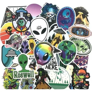 samolepka Samolepky mimozemšťan 50 ks E187 2