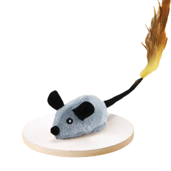 Hračka pro kočku Samohybná plyšová hračka pro kočky myš Interaktivní hračka pro kočky ve tvaru myši elektrické hračky pro kočky Chytrá běžící myš&nbsp;plyšové pohyblivé hračky