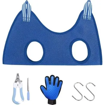 Kosmetika pro kočku Sada pro stříhání a zavěšení koček 6 - 10 kg modrá