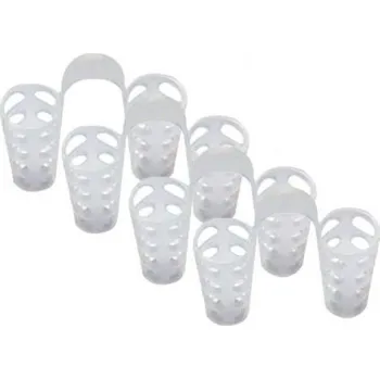 Pomůcka proti chrápání a spánkové apnoe Klips proti chrápání velikost L 4 ks bílá