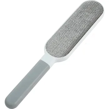 Váleček na chlupy Oboustranný odstraňovač chlupů Čistící kartáč na chlupy Odstraňovač žmolků 31 x 5,5 cm Opakovaně použitelné šedá