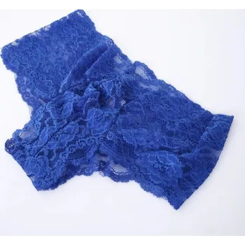 Slipy Pánské krajkové slipy modrá L