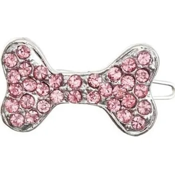 Obleček pro psa Sponka pro malé psy s kamínky růžová