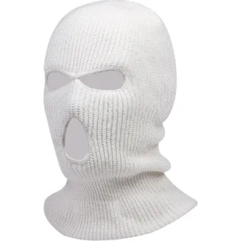 Čepice Unisex zimní lyžařská kukla bílá