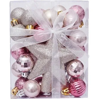 Vánoční dekorace Sada vánočních ozdob s hvězdou 30 ks 4