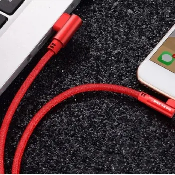 Datový kabel Lomený datový kabel USB / Micro USB červená 1 m