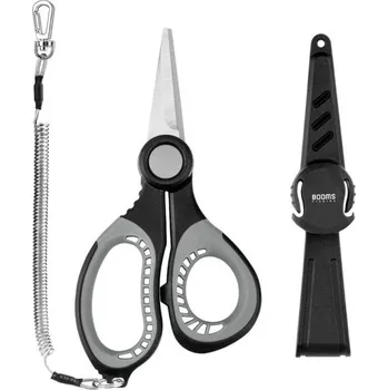 Rybářská sada kleští se spirálovou pružinou a brouskem na háčky 14 cm Odolné kleště na vyproštění háčků Multifunkční rybářský nástroj s brouskem Pevná konstrukce
