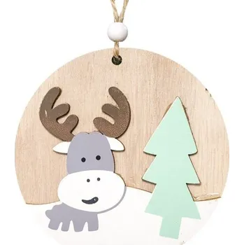 Vánoční dekorace Dřevěná vánoční ozdoba 1