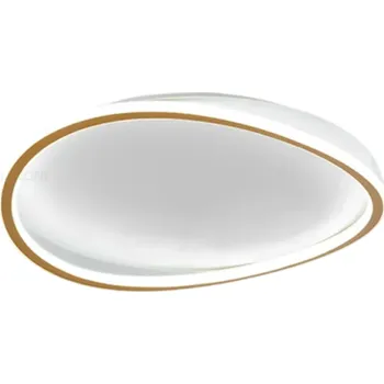 Moderní LED stropní svítidlo Oválný diagonální design Studené bílé světlo Energeticky úsporné osvětlení 61W 90-260V Osvětlení 10-15 m² 50×11 cm zlatá