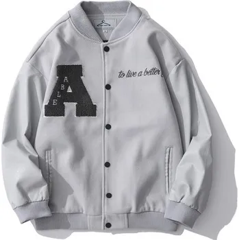 Pánská větrovka Pánská bomber bunda F1242 šedá S