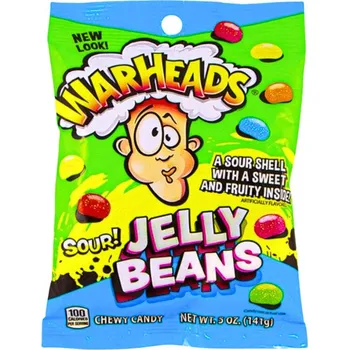 Bonbon Warheads Sour Jelly Beans 141g