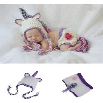 Kojenecká souprava Dětský kostým na focení Jednorožec 2