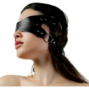 Korzet Kožená maska přes oči Páska přes oči Kožená škraboška