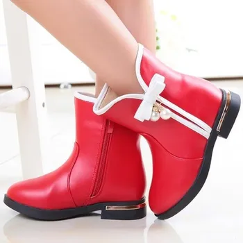 Dívčí kozačky Dívčí kozačky červená 31