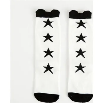 Dívčí oblečení Dívčí černo-bílé ponožky 0-1 rok 3