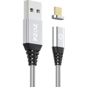 Datový kabel Magnetický kabel typu C, pro Apple, micro USB J1380 stříbrná 1 m Micro USB