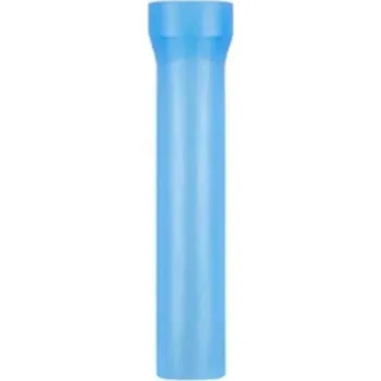 Vibrátor Modrý silikonový návlek na penis 14,5x2 cm pro použití s vakuovou pumpou nebo extenderem, diskrétní balení