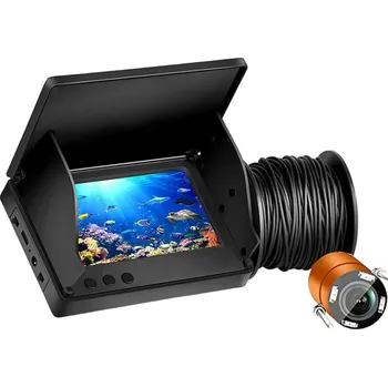 Digitální kamera Kamera do vody s LCD 4,3 palcový displejem Podvodní vodotěsná kamera IPS 1080P s nočním viděním Vyhledávač ryb pro rybáře s délkou video kabelu 20 metrů